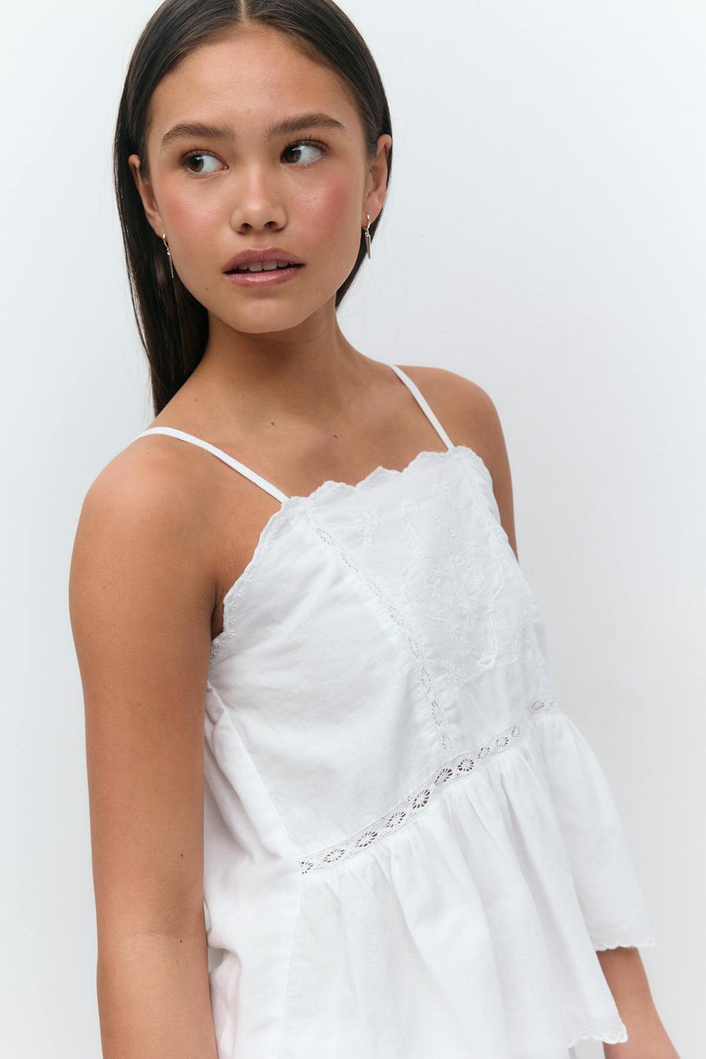 Y embroidery singlet