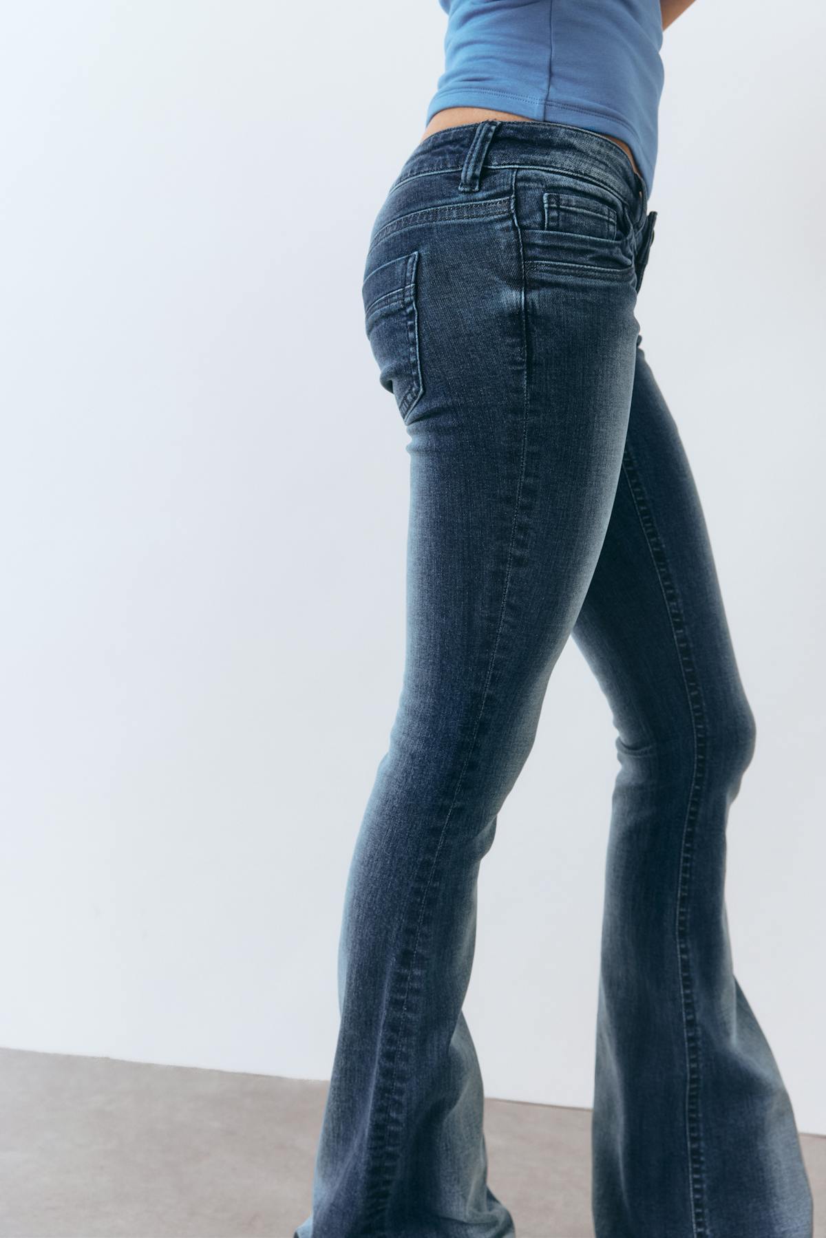 Scandi low waist bootcut jeans