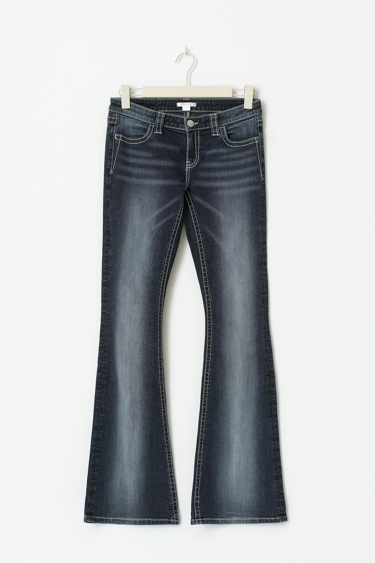 Sparkle low flare jeans