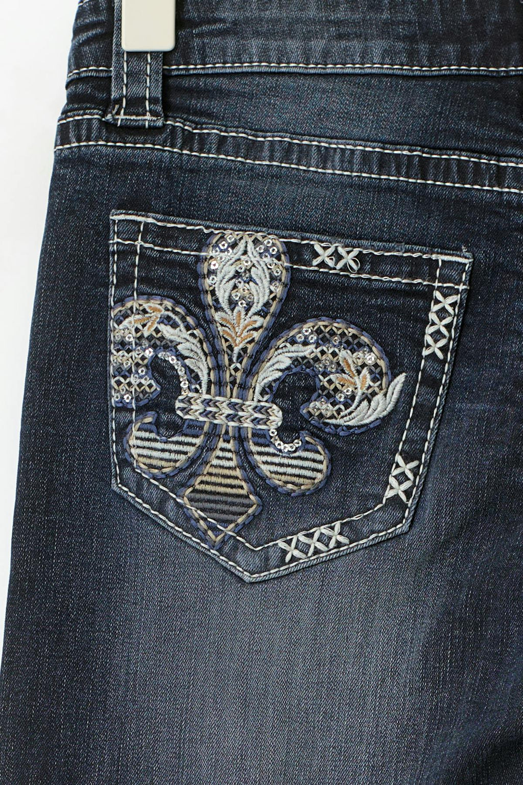 Sparkle low flare jeans