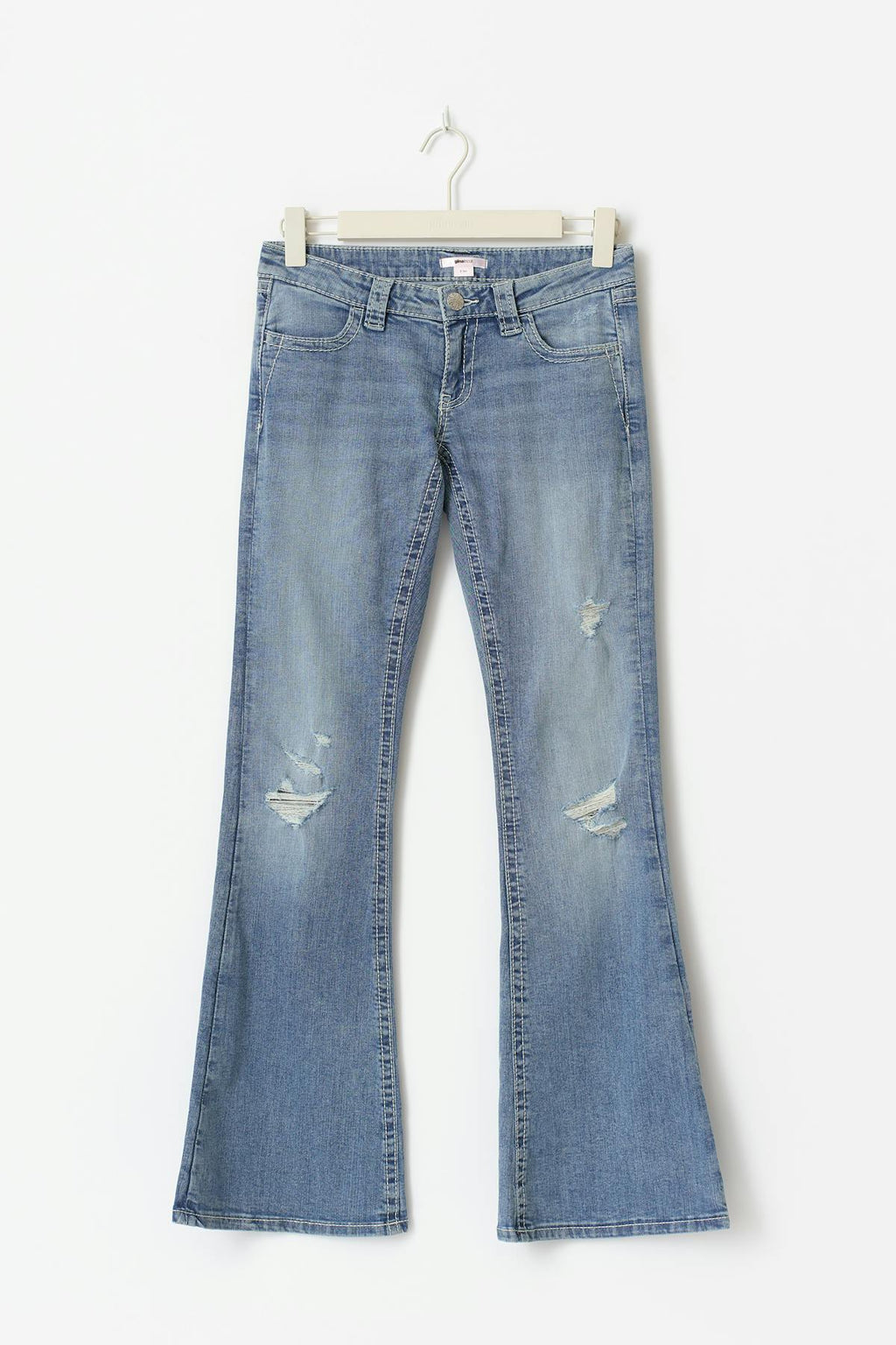 Sparkle low flare jeans