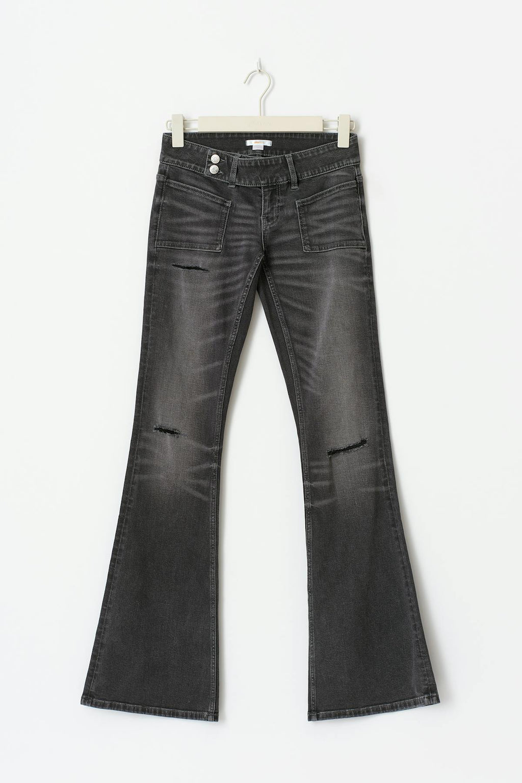 14+ pleated flare jeans
