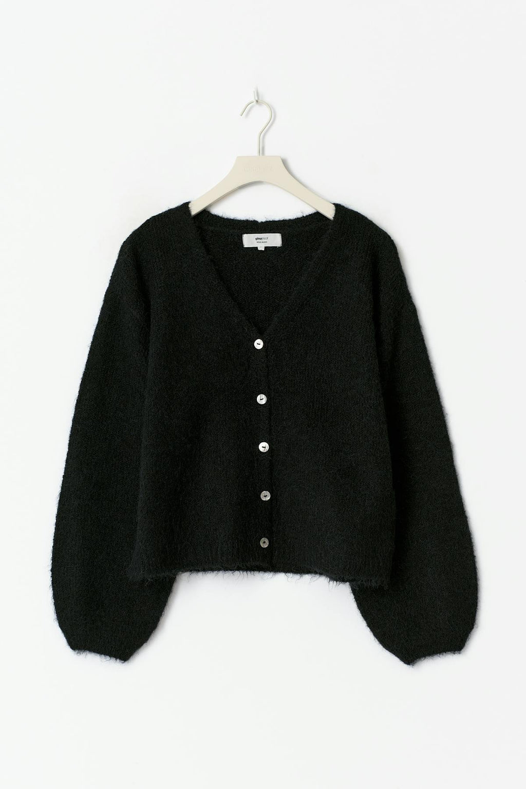 V-neck knitted cardigan