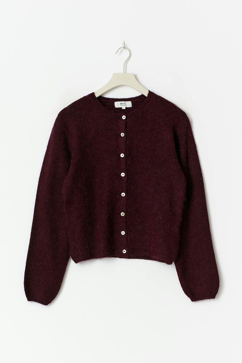 Alpaca blend knitted cardigan