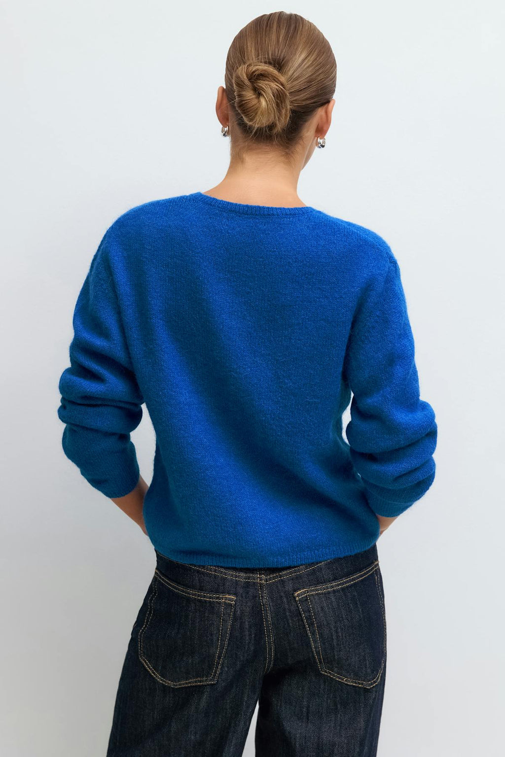 Alpaca blend knitted cardigan