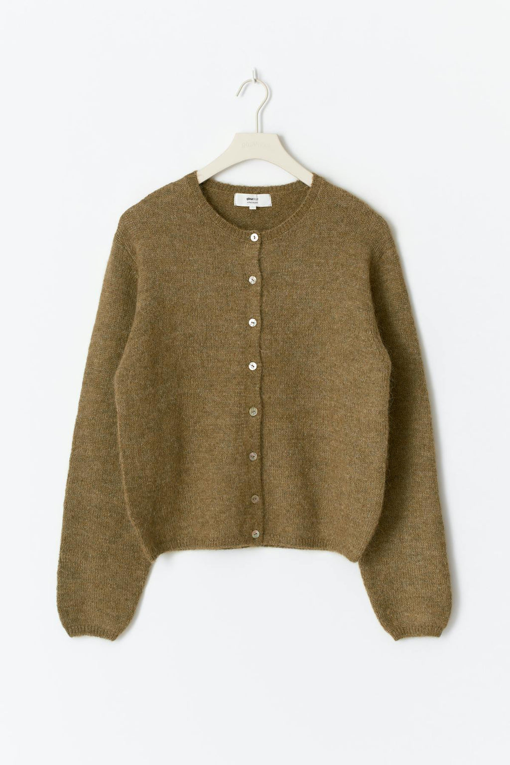 Alpaca blend knitted cardigan