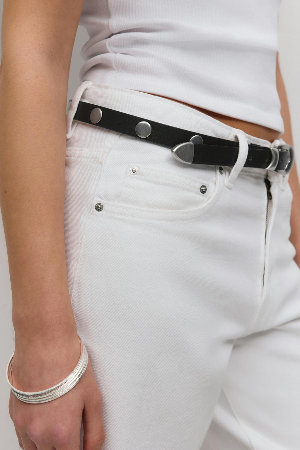 Stud detail belt