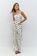 Drawstring satin trousers