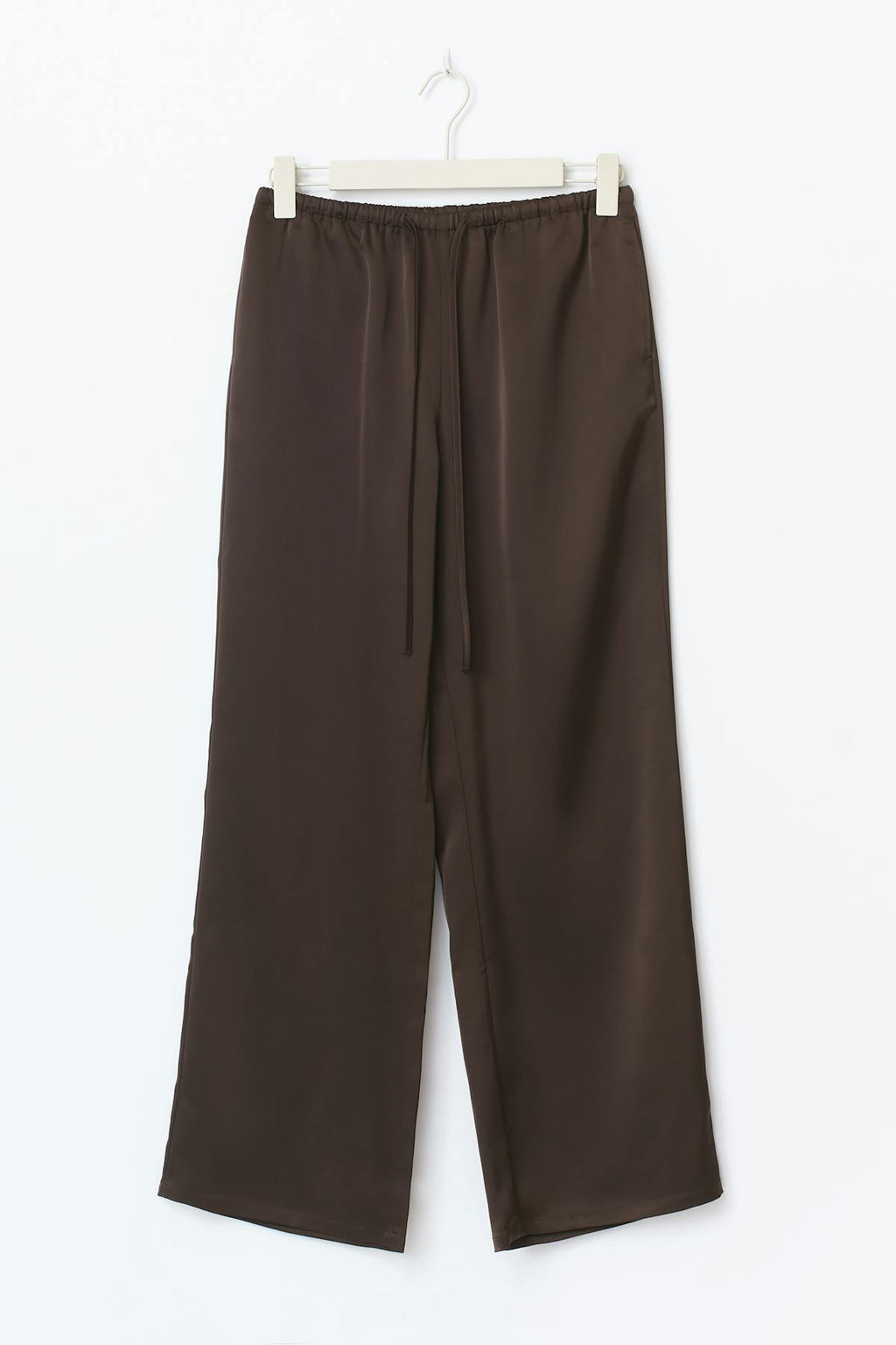 Drawstring satin trousers
