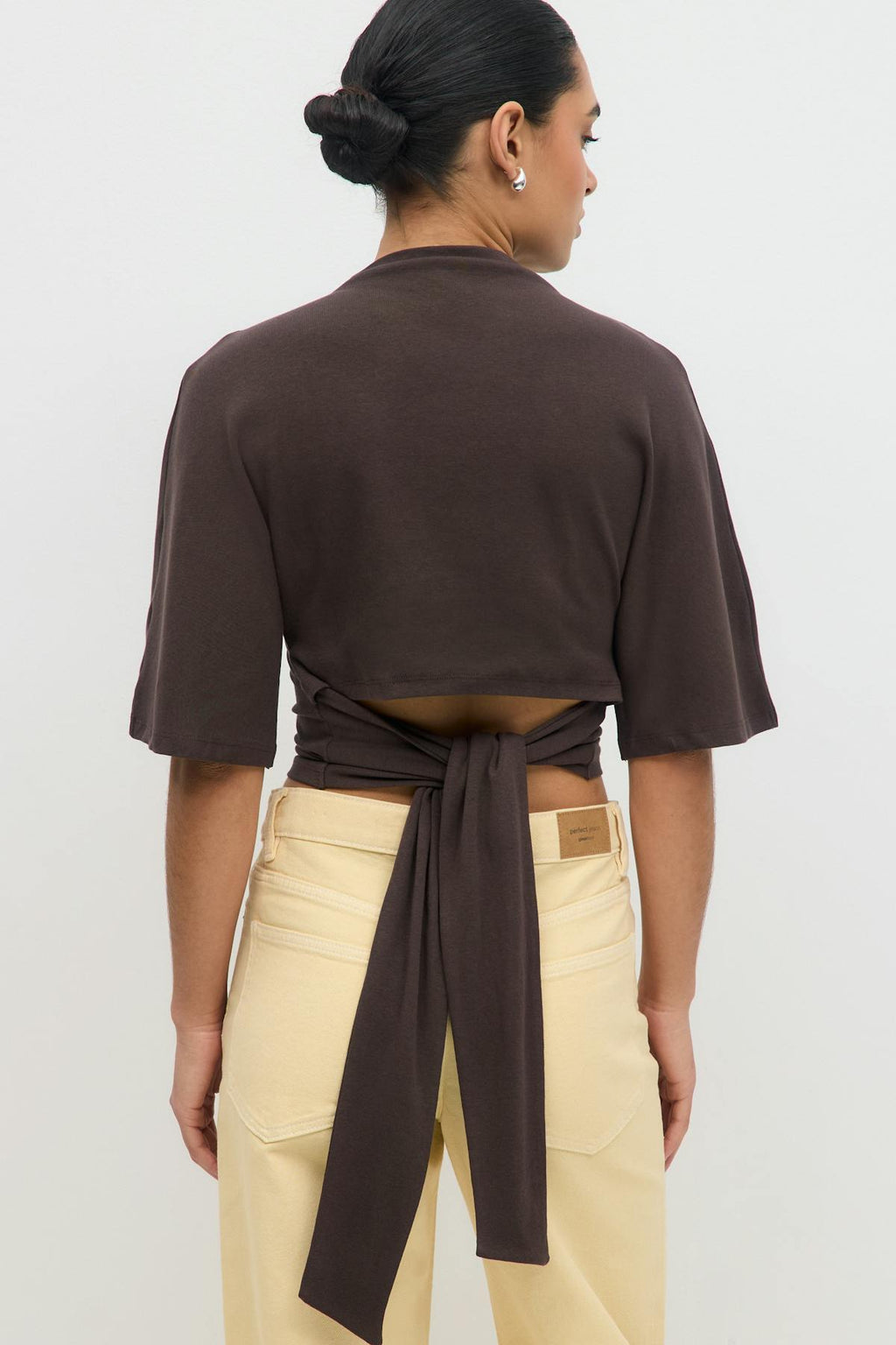 Tie back tee