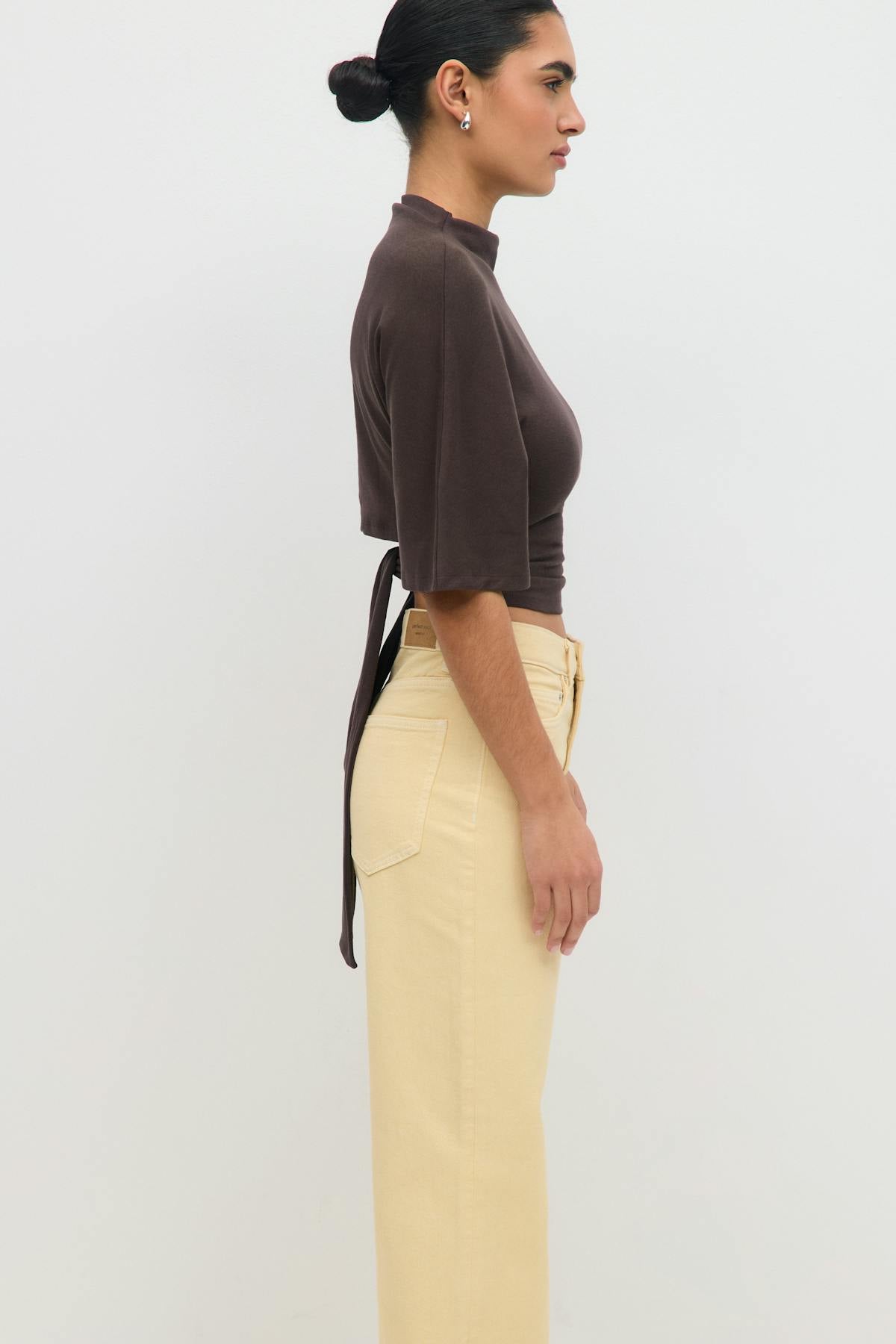 Tie back tee