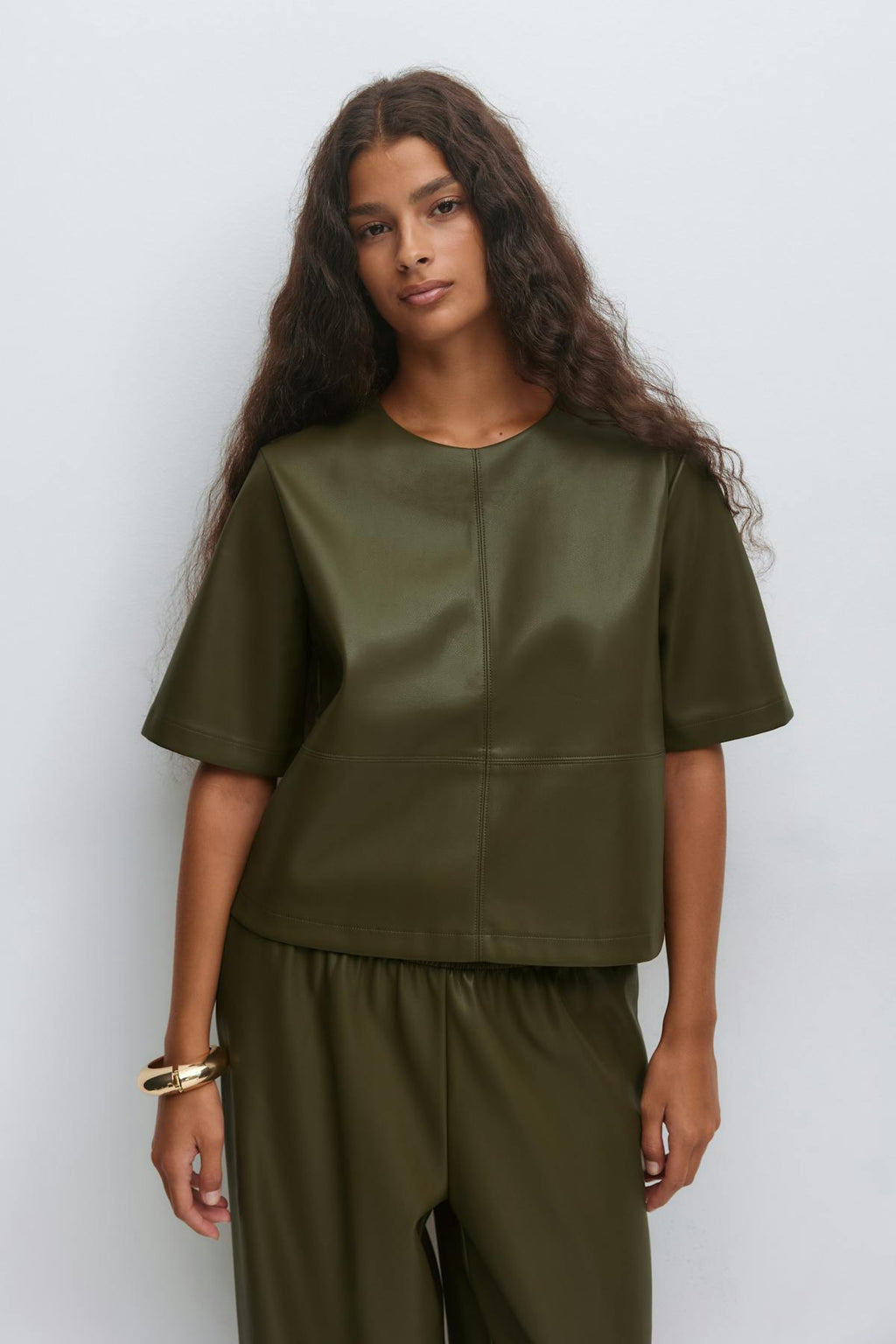 Pu boxy tee