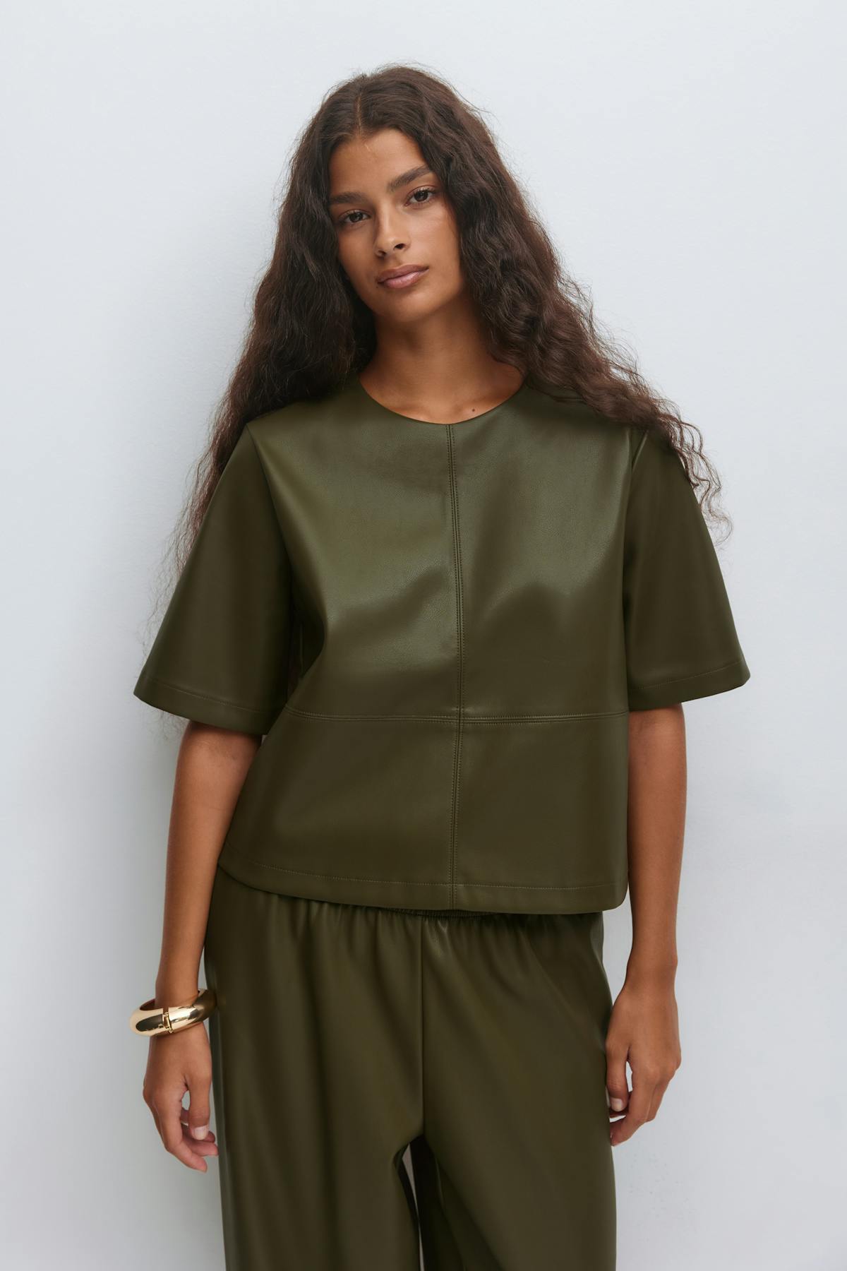 Pu boxy tee