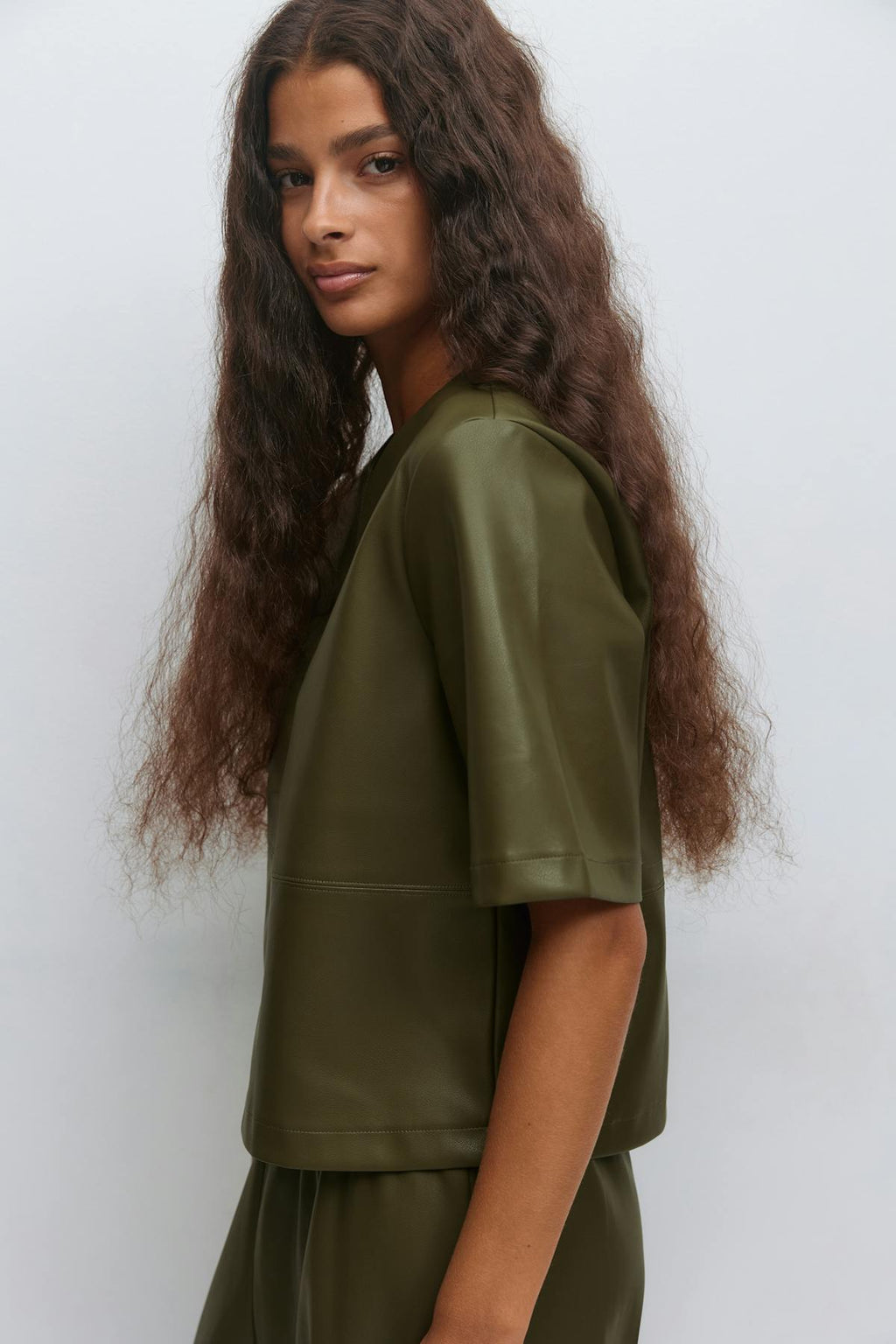 Pu boxy tee
