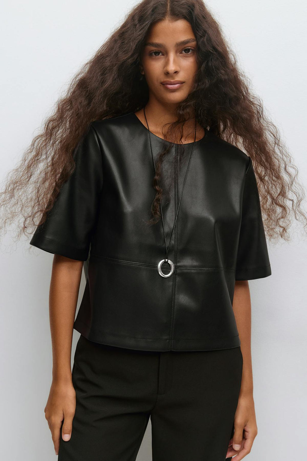 Pu boxy tee