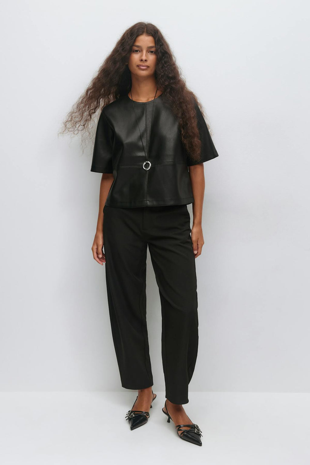 Pu boxy tee