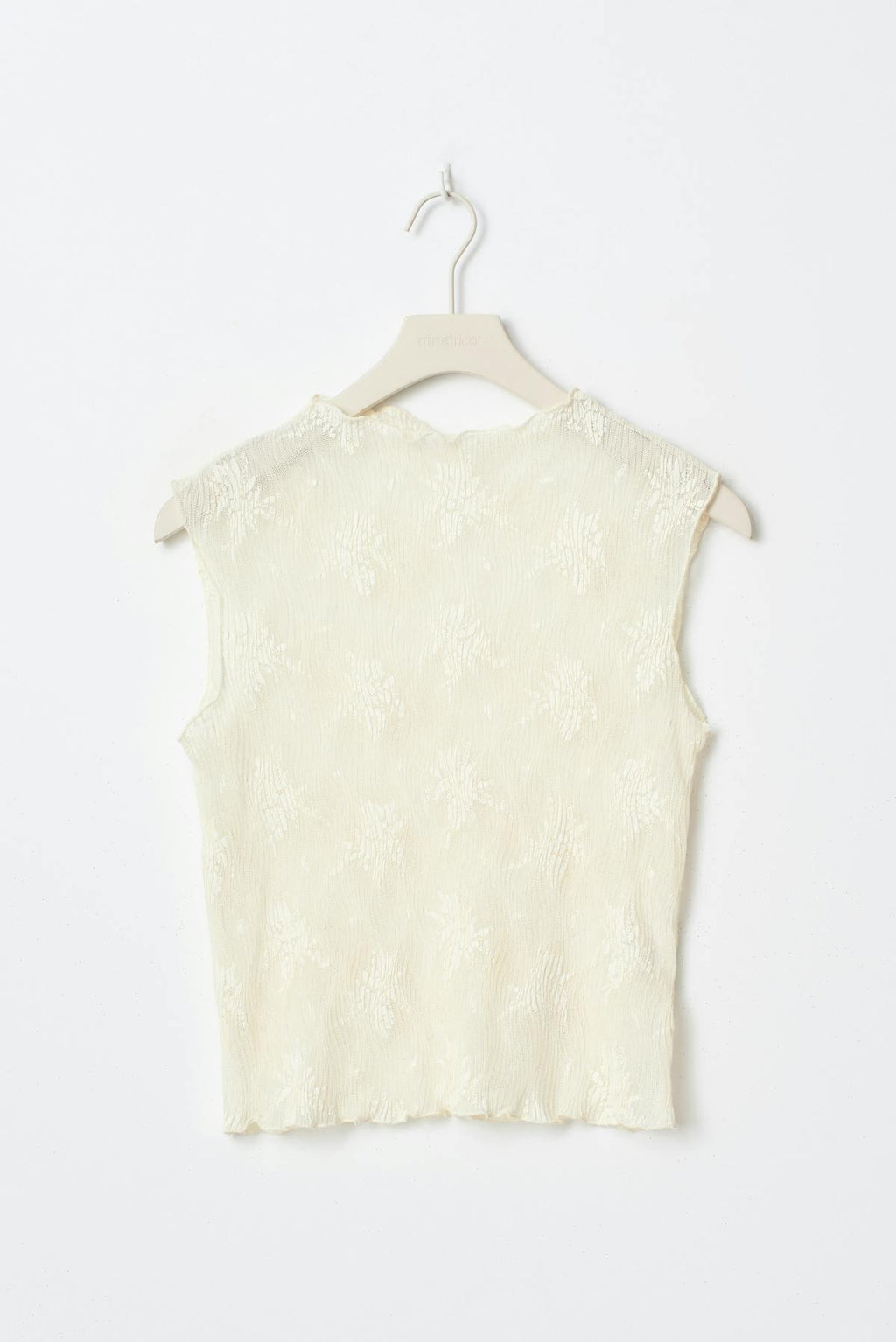Funnel neck lace top