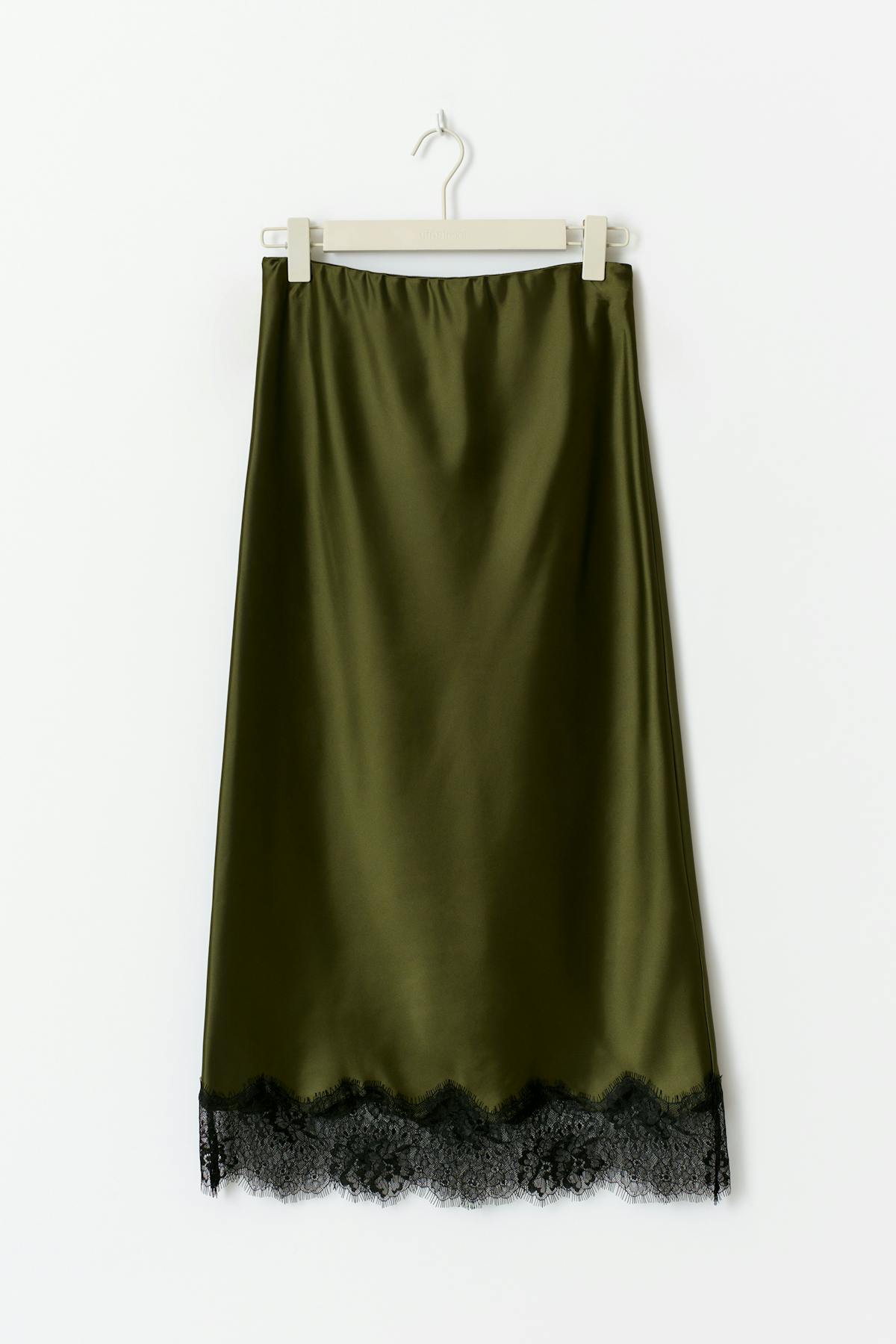 Lace midi skirt
