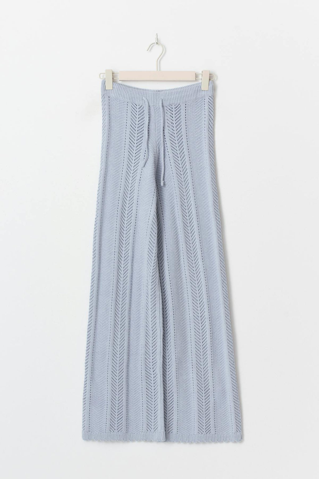 Crochet stripe trousers