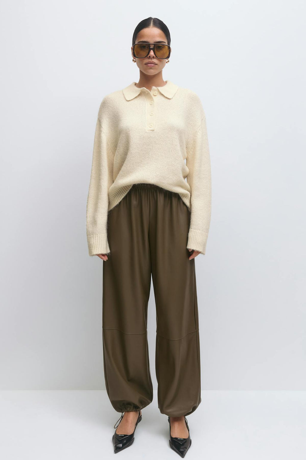 Alpaca blend knitted sweater