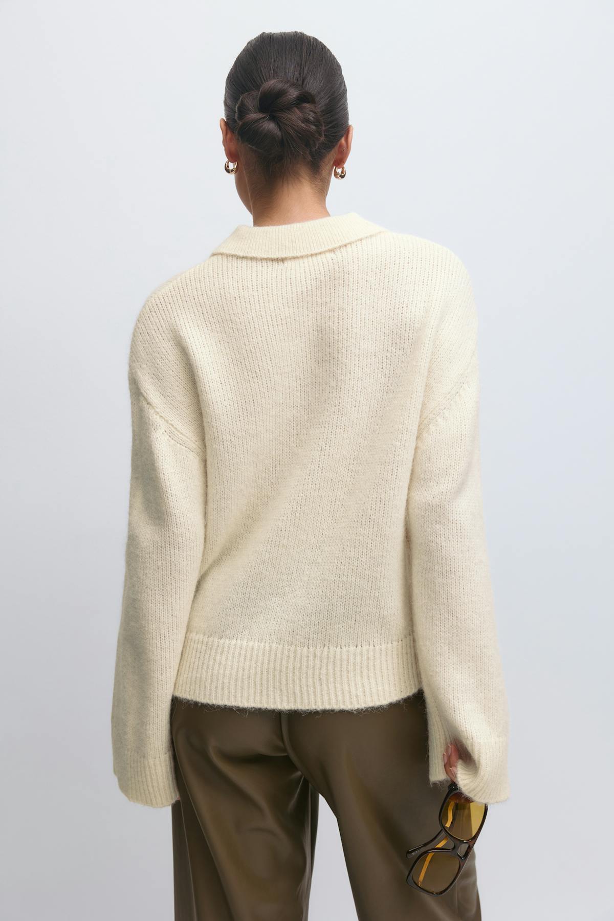Alpaca blend knitted sweater
