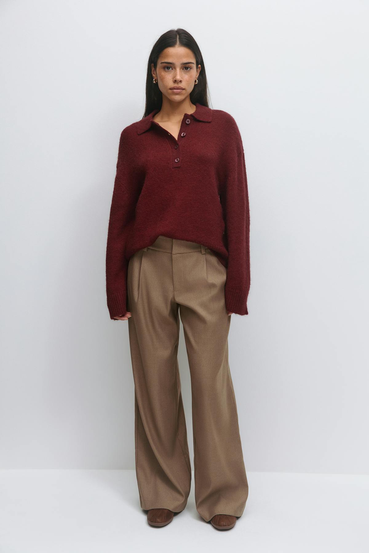 Alpaca blend knitted sweater