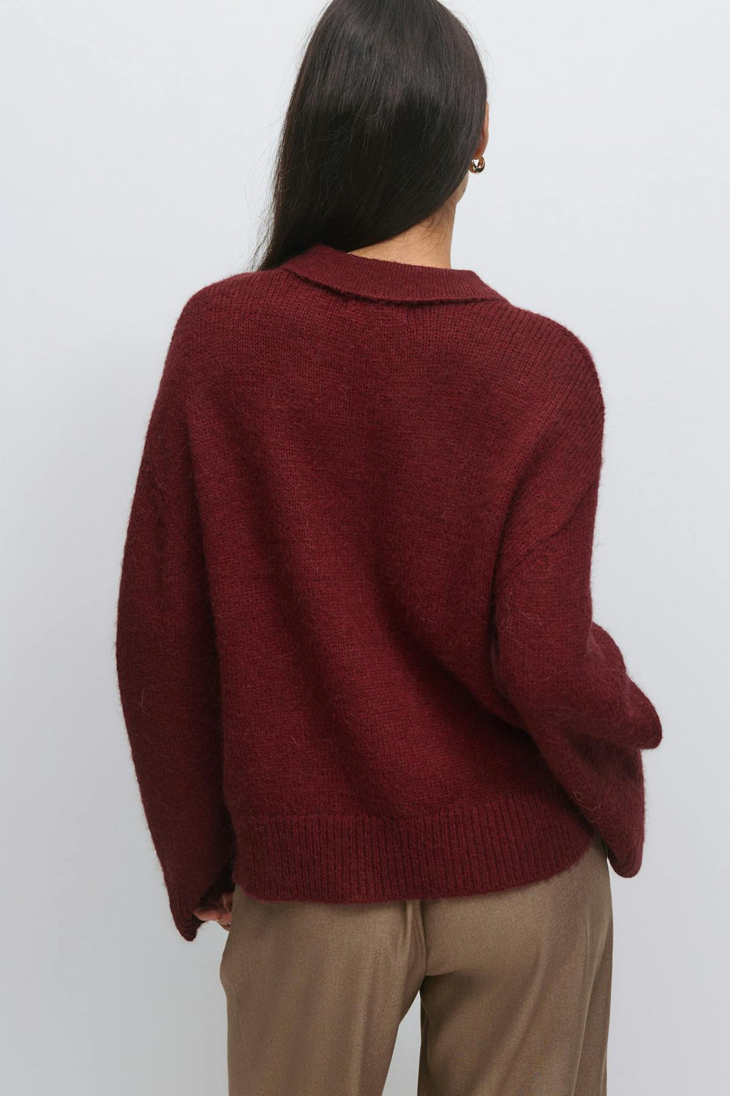 Alpaca blend knitted sweater
