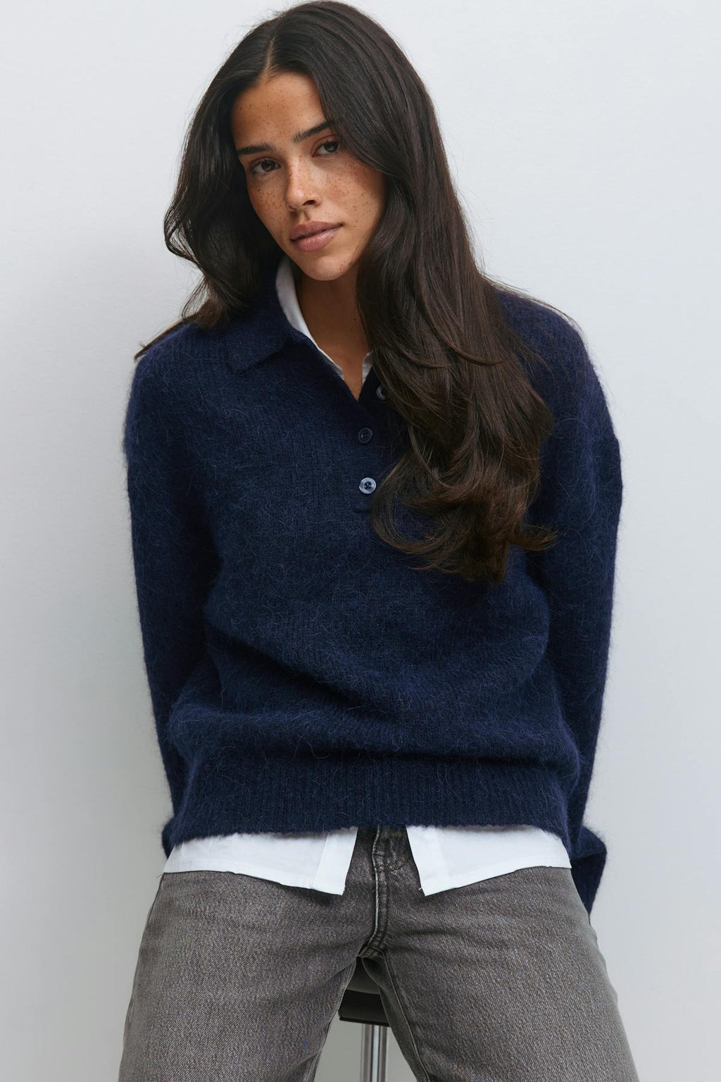 Alpaca blend knitted sweater