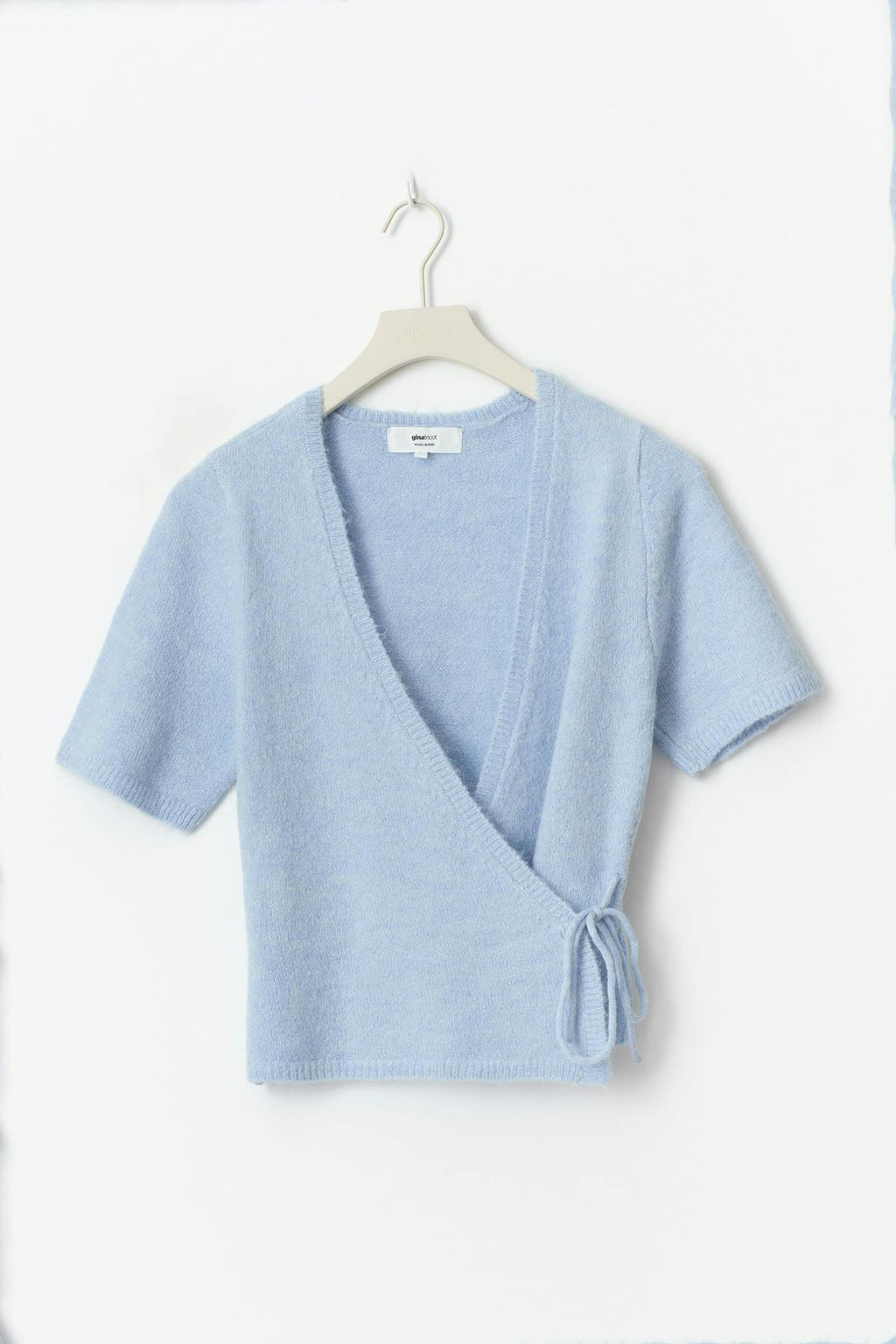 Knitted wrap top
