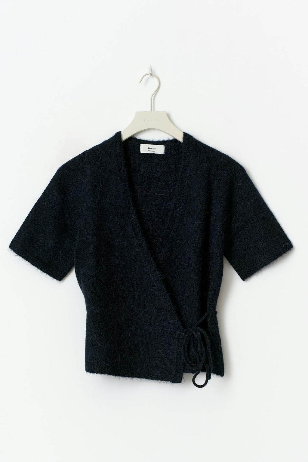 Knitted wrap top