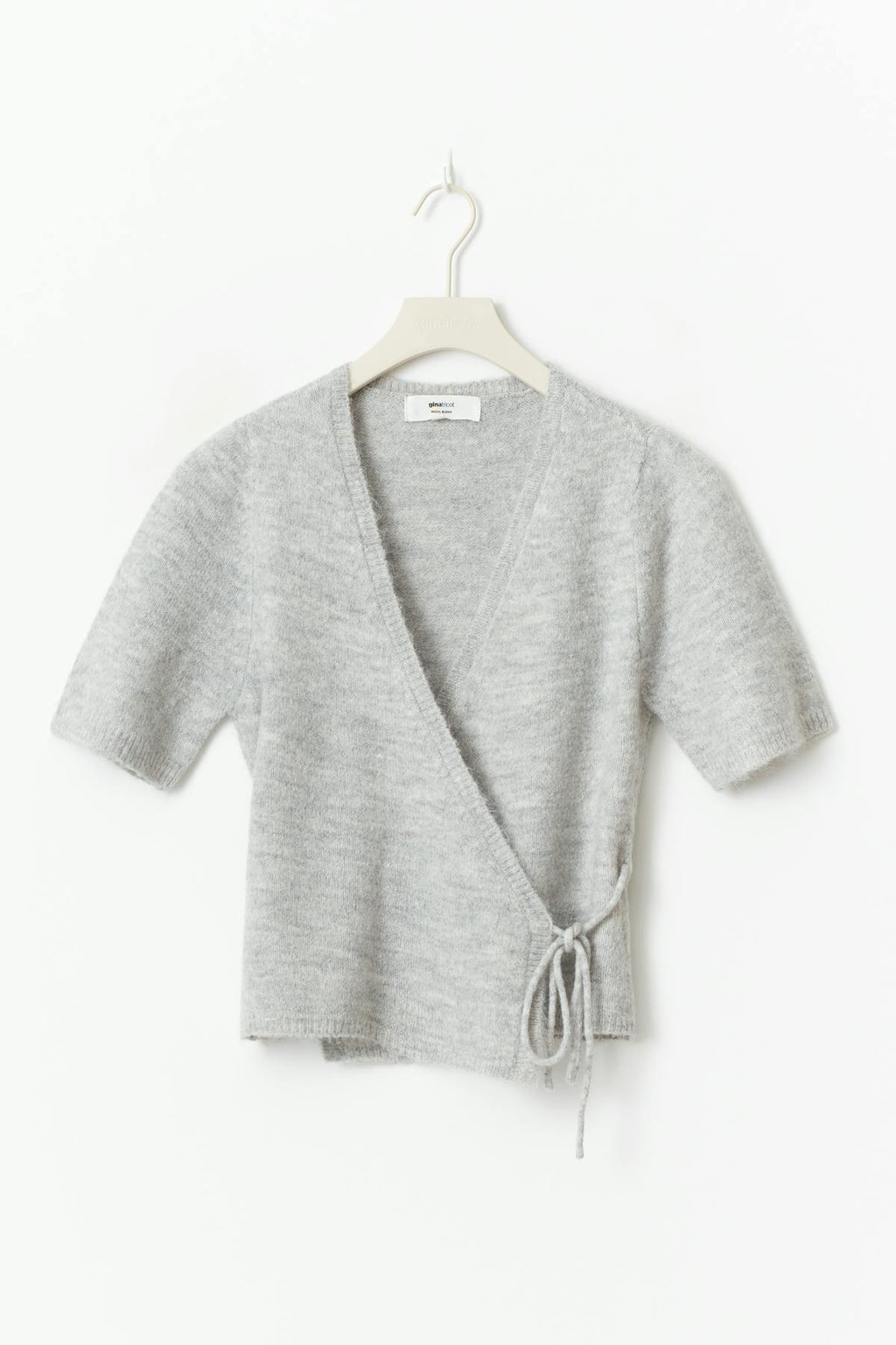 Knitted wrap top