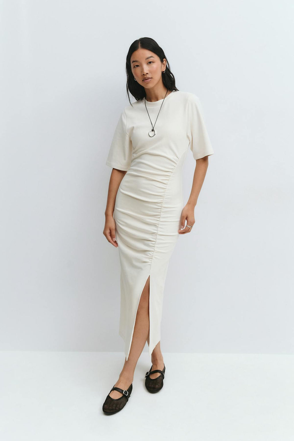 Ruched tee dress