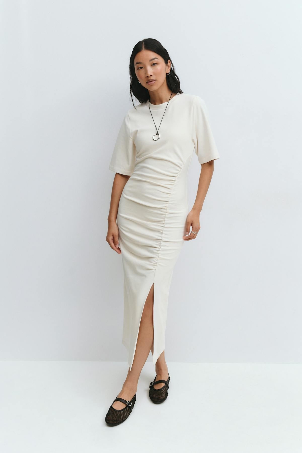Ruched tee dress