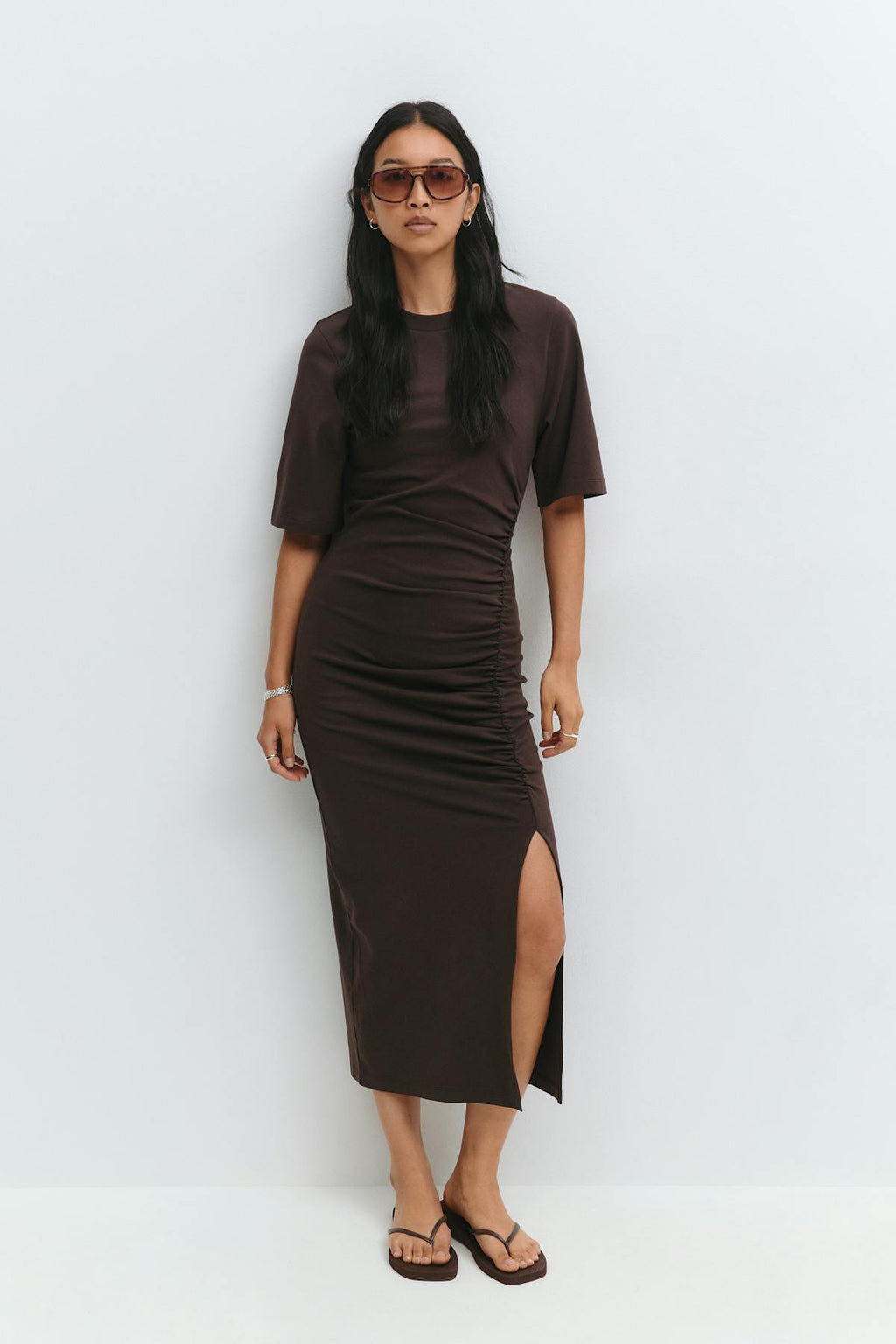 Ruched tee dress