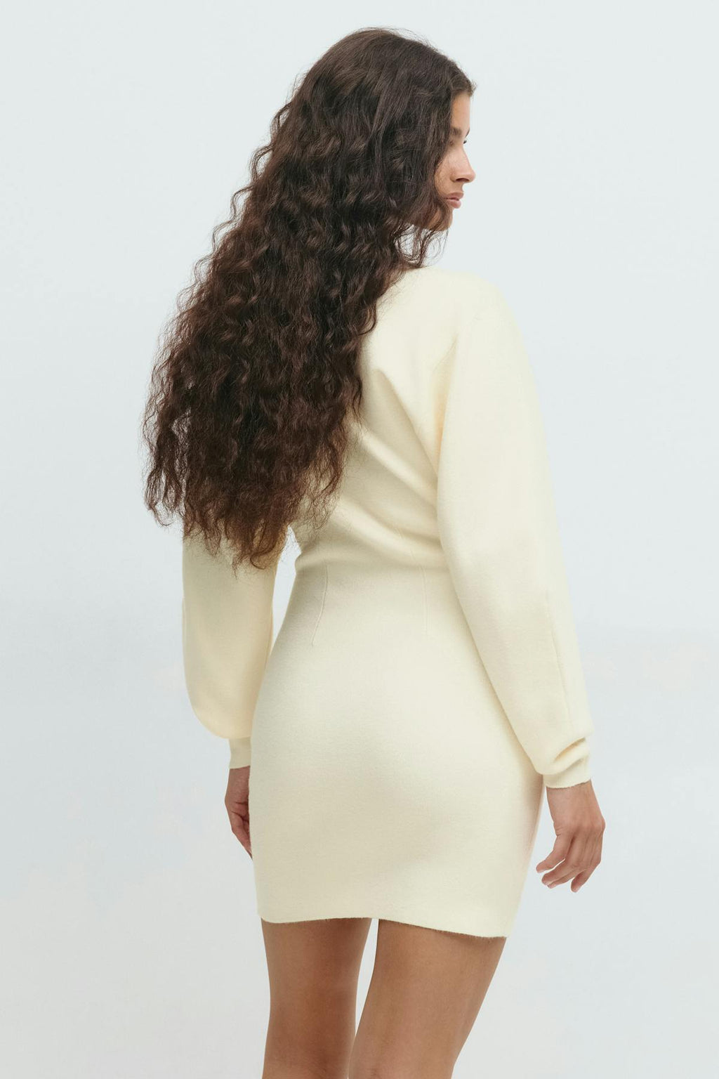 Shaped knitted dress