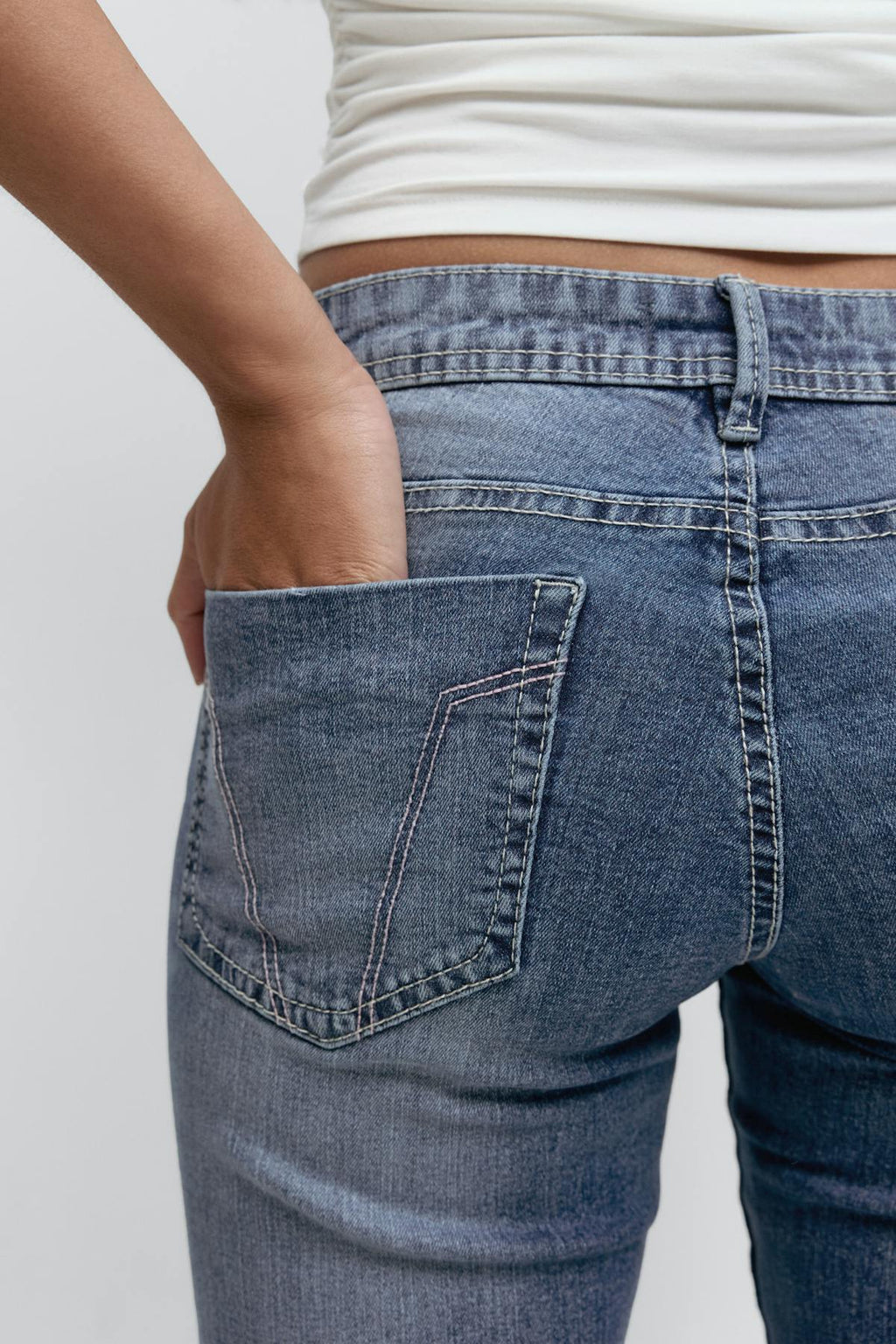 Ultra low flare jeans
