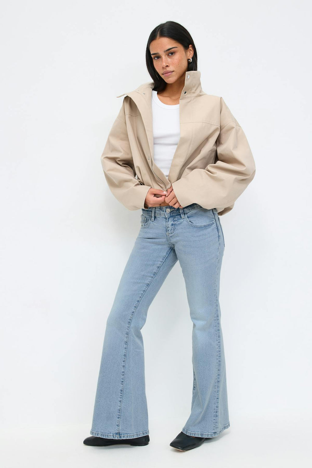 Ultra low flare jeans