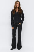 Ultra low flare jeans