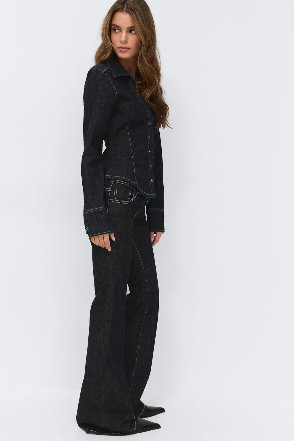 Ultra low flare jeans