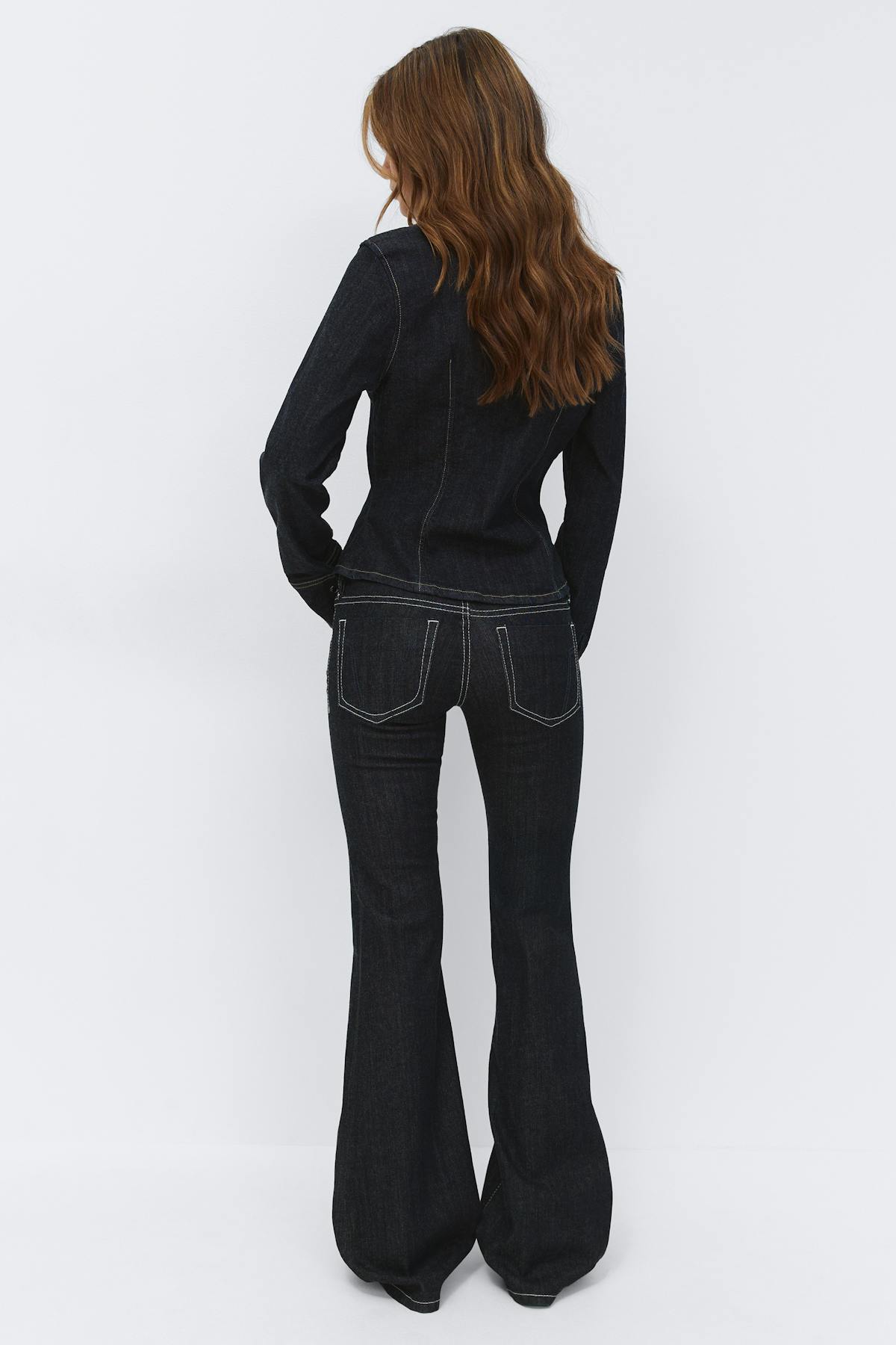 Ultra low flare jeans