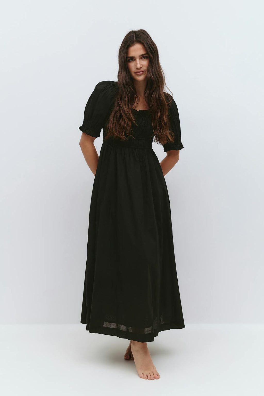 Puff sleeve dress