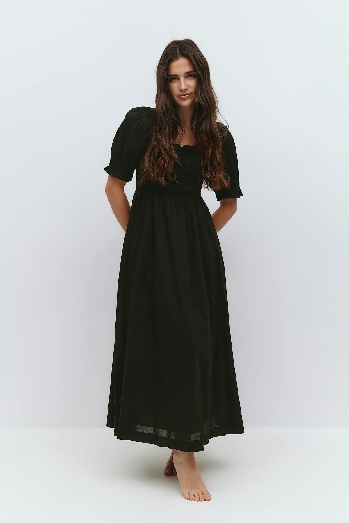 Puff sleeve dress