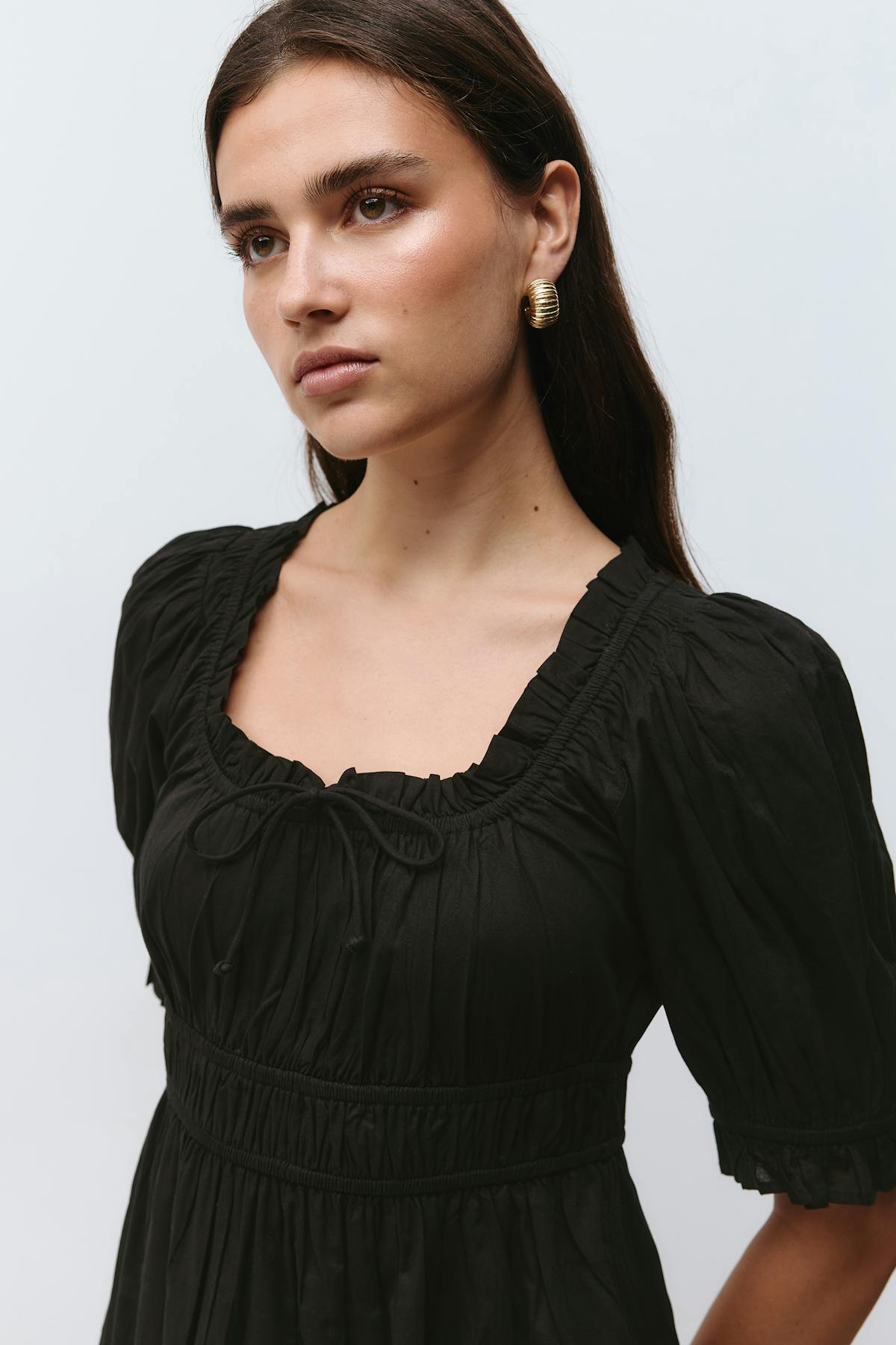 Puff sleeve dress