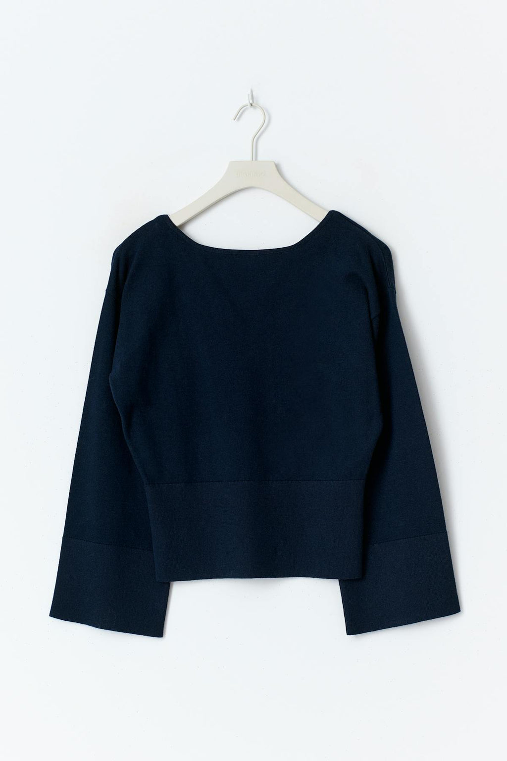 Y high rib knitted sweater