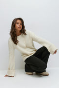 Y knitted sweater