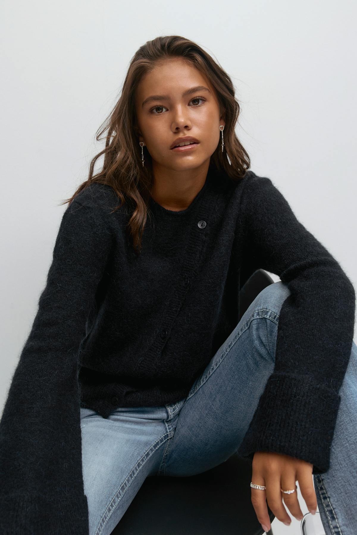 Y knitted sweater