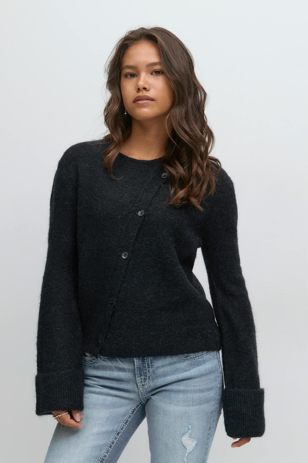 Y knitted sweater