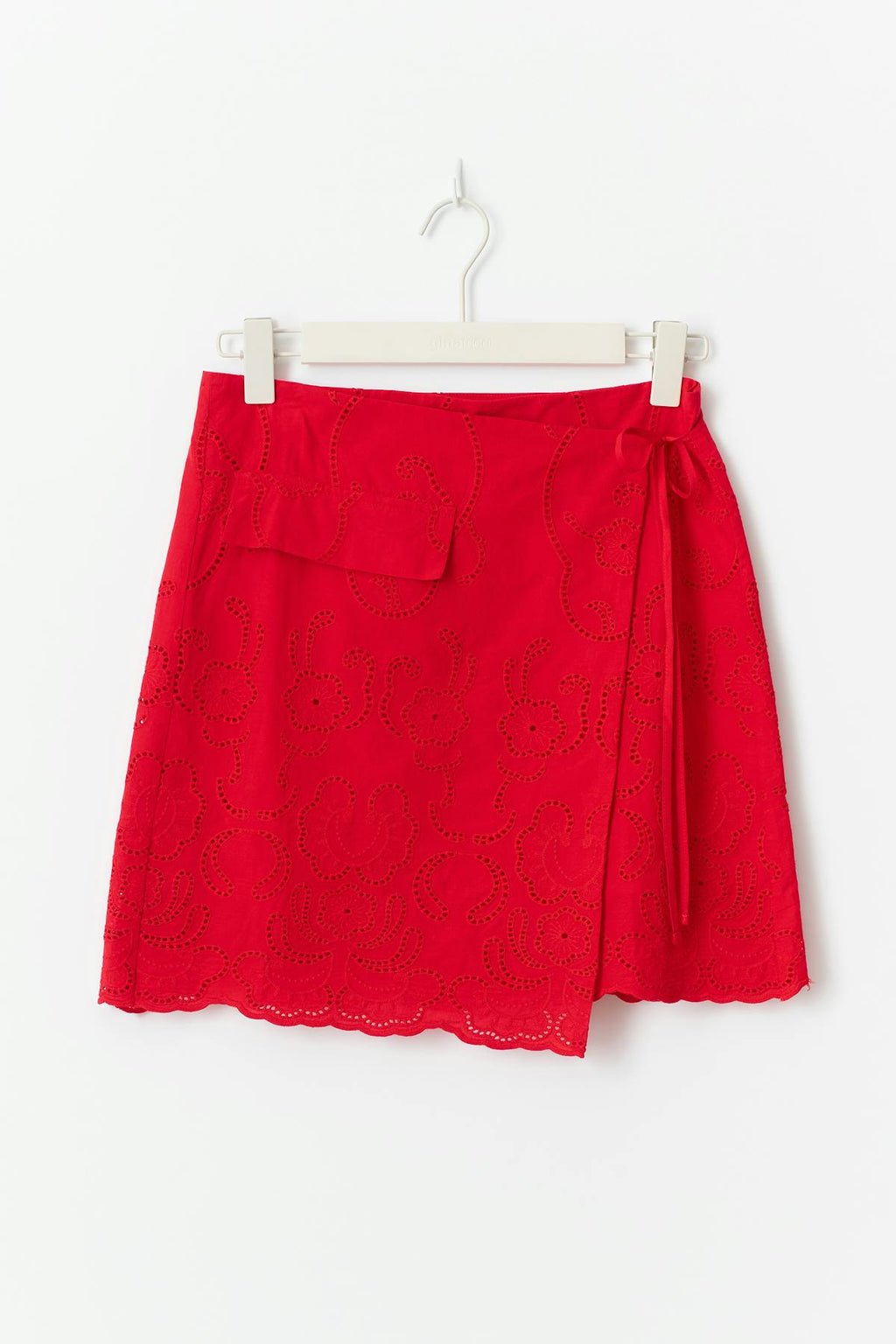 Broderie anglaise mini skirt