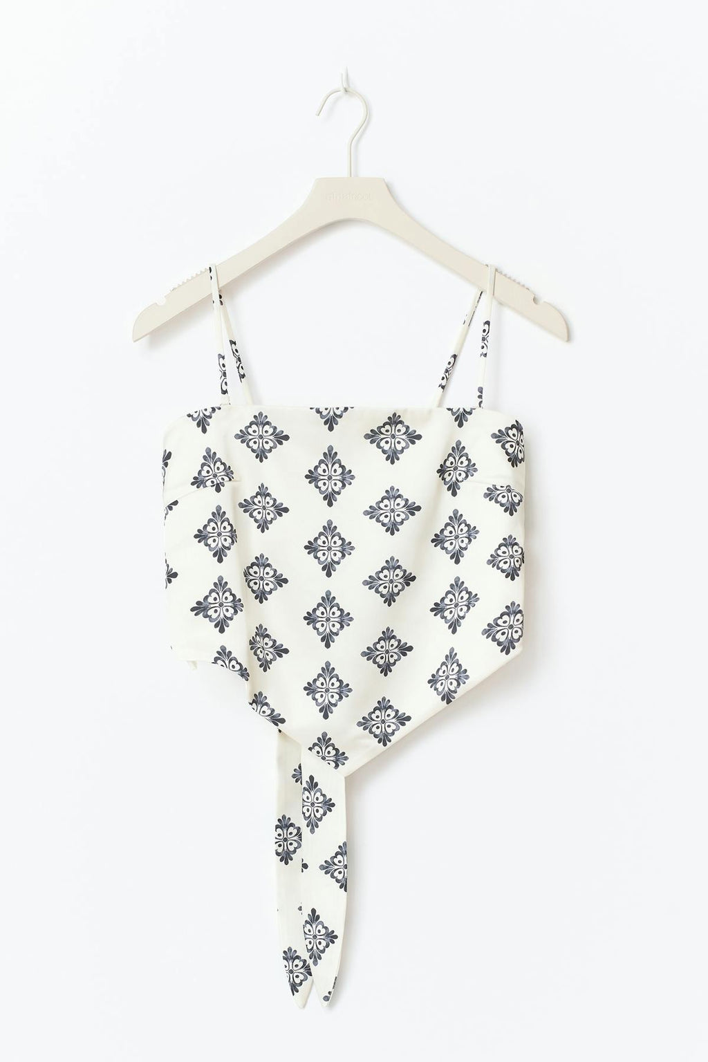 Satin scarf top