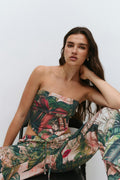 Satin scarf top